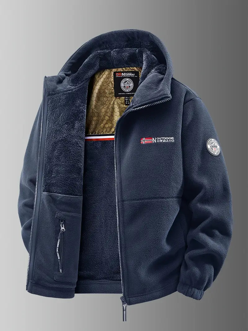 Bjorn | Stylish Hooded Fleece Winter Jacket Men - Warm & Durable