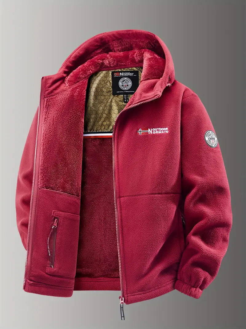 Bjorn | Stylish Hooded Fleece Winter Jacket Men - Warm & Durable