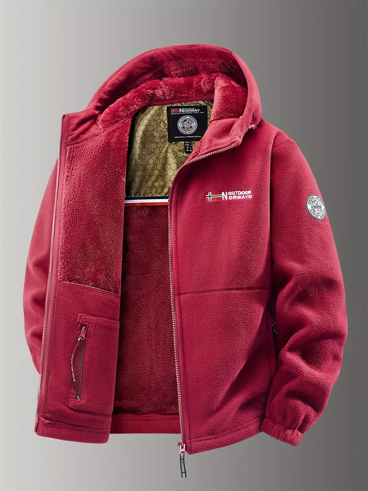Bjorn | Stylish Hooded Fleece Winter Jacket Men - Warm & Durable