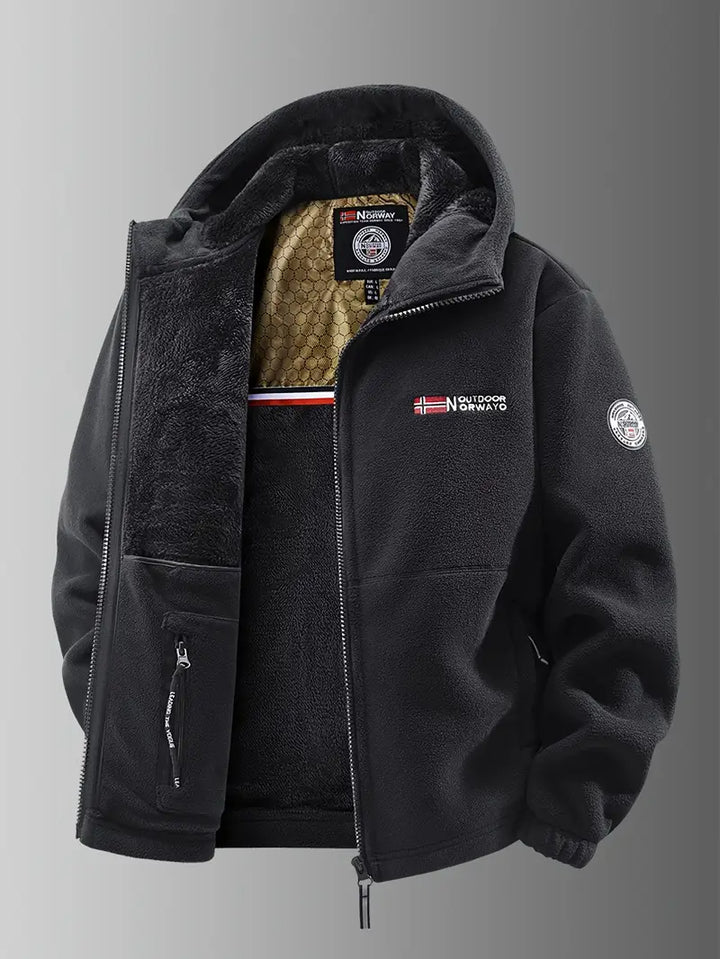 Bjorn | Stylish Hooded Fleece Winter Jacket Men - Warm & Durable