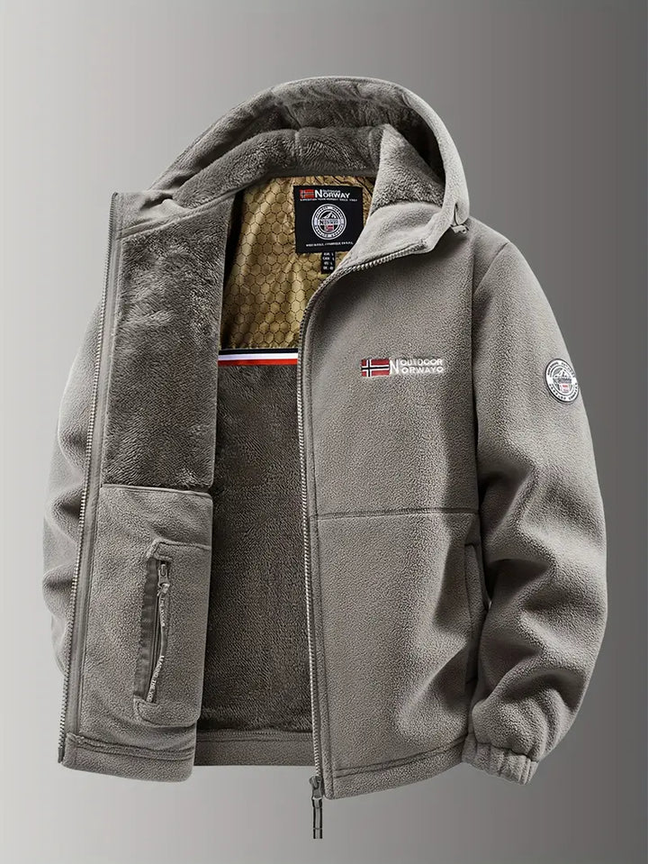 Bjorn | Stylish Hooded Fleece Winter Jacket Men - Warm & Durable