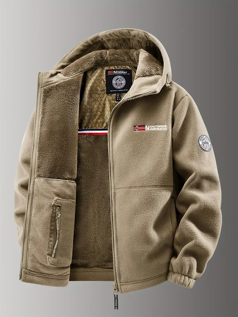 Bjorn | Stylish Hooded Fleece Winter Jacket Men - Warm & Durable