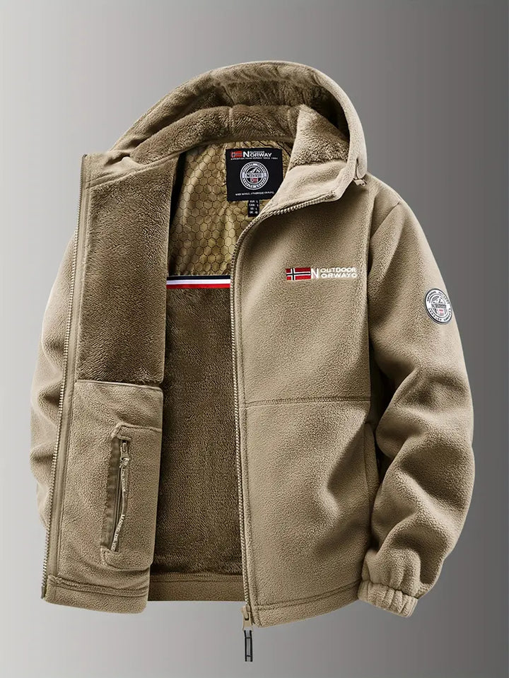 Bjorn | Stylish Hooded Fleece Winter Jacket Men - Warm & Durable