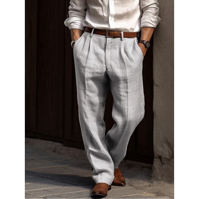 Evelyn | Elegant Men's Wide Leg Pleated Trousers
