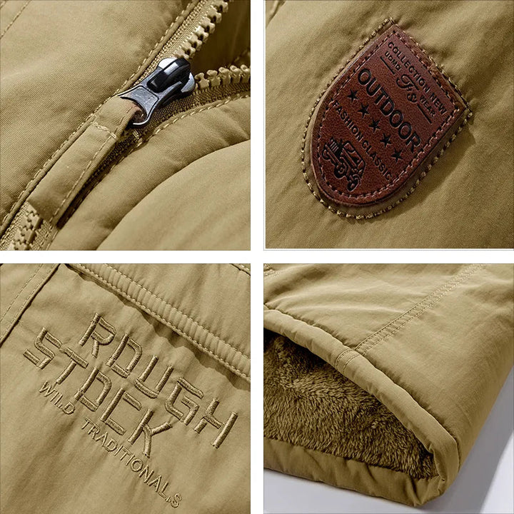 Phoebe | Stylish Men's Hooded Parka With Multi Pocket Design