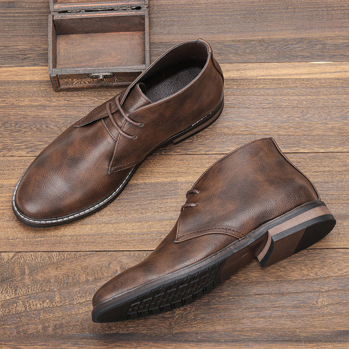 Cora | Classic Men's Brown Leather Chukka Boots
