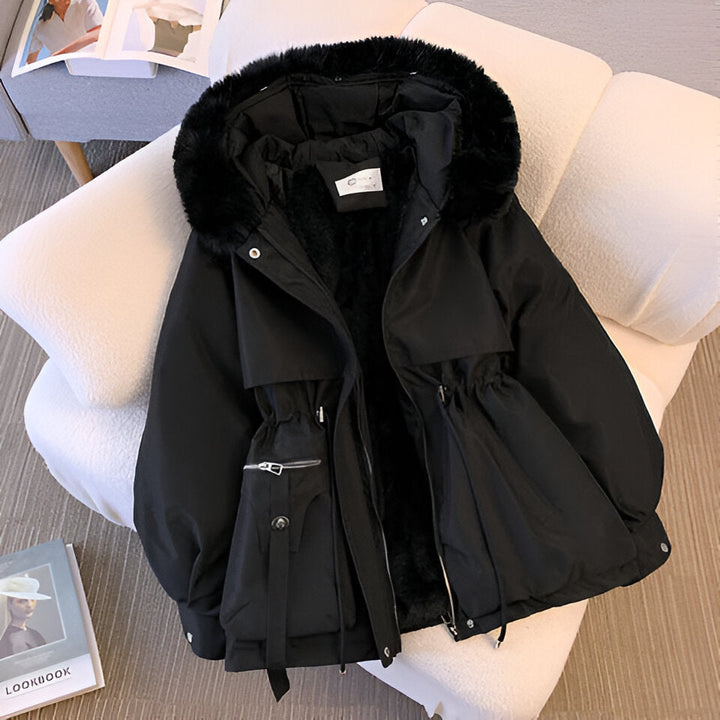 Hannah | Elegant Faux Fur Hooded Puffer Winter Jacket