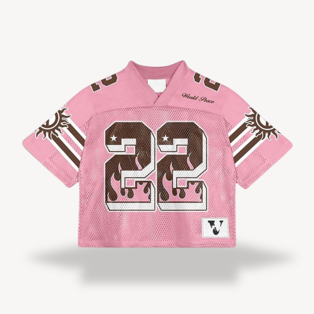 Cascade | Stylish Men's V-Neck Sports Jersey With Mesh Panels