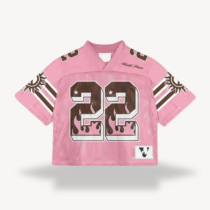 Cascade | Stylish Men's V-Neck Sports Jersey With Mesh Panels