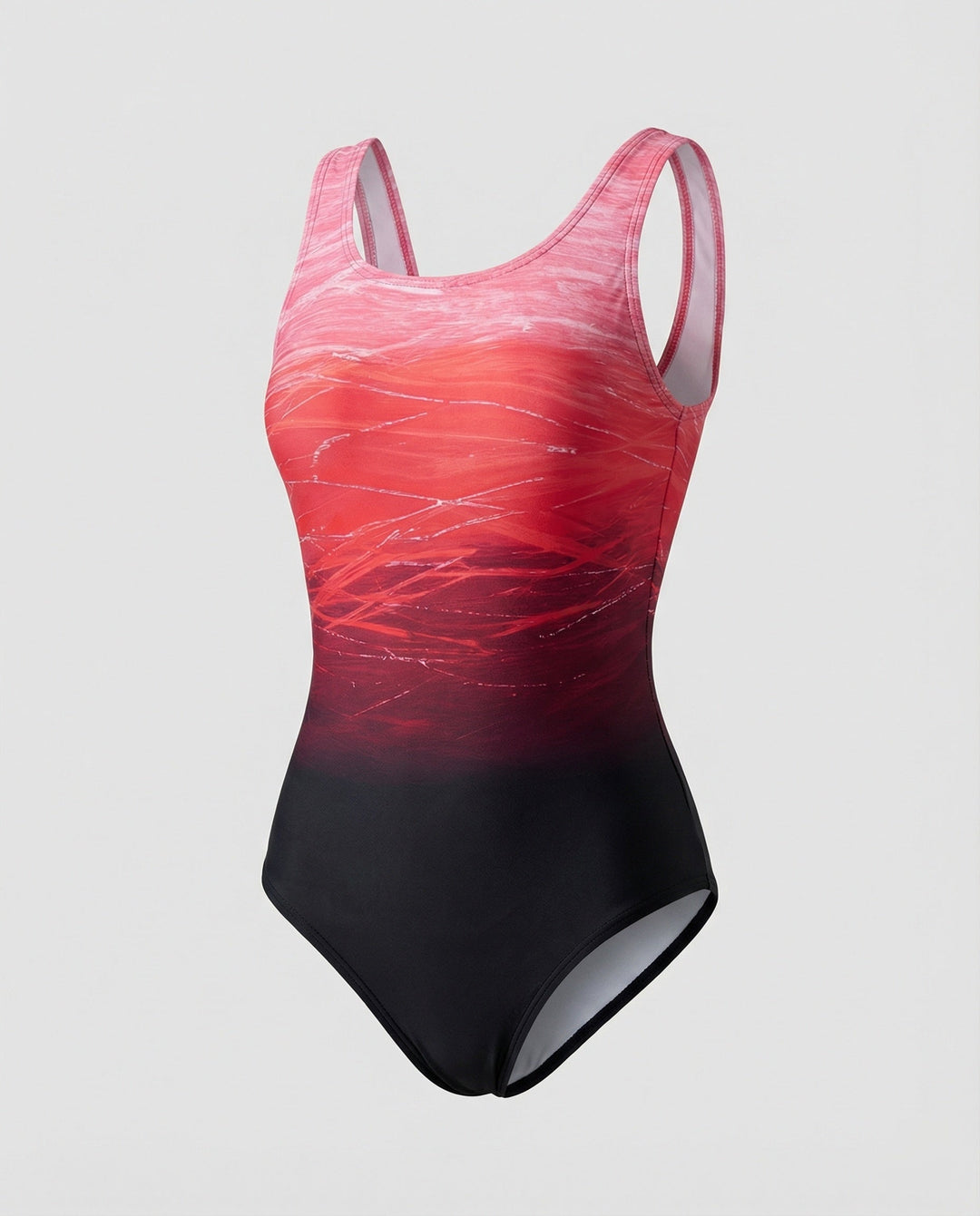 Octavia | Elegant Ombre Racerback One Piece Athletic Swimsuit