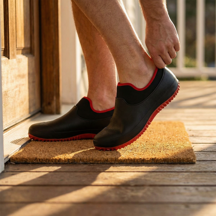 Evy | Sleek Men's Waterproof Slip-On Work Shoes With Non-Slip Sole