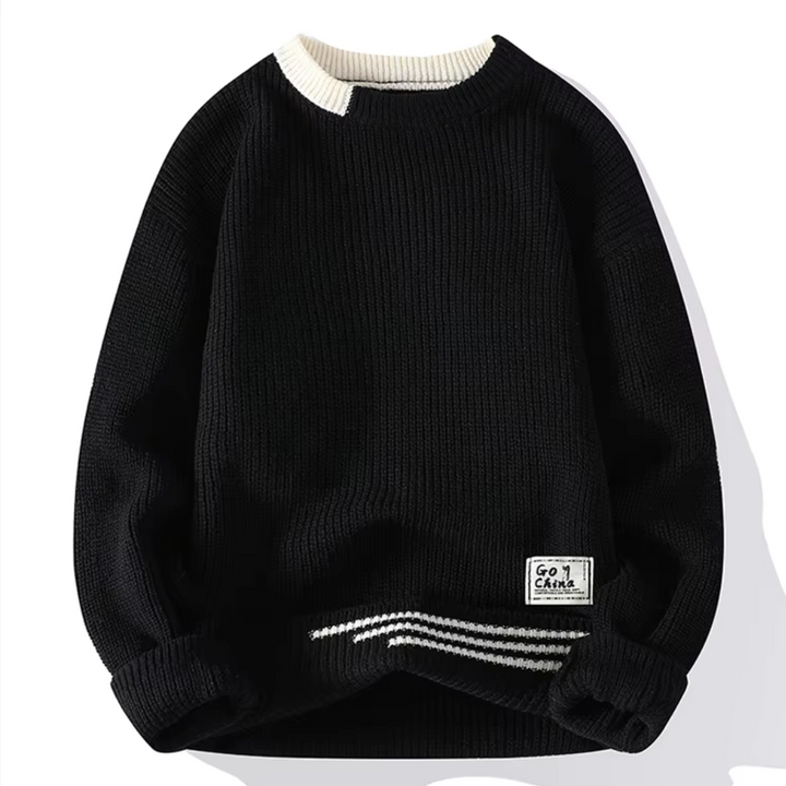 Elodie | Stylish Crew Neck Chunky Knit Sweater