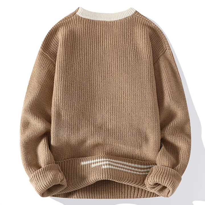 Elodie | Stylish Crew Neck Chunky Knit Sweater