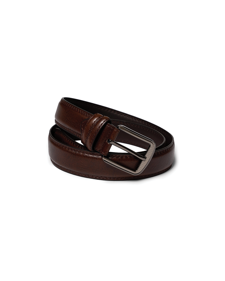 Zoe | Sleek Brown Leather Belt With Polished Buckle