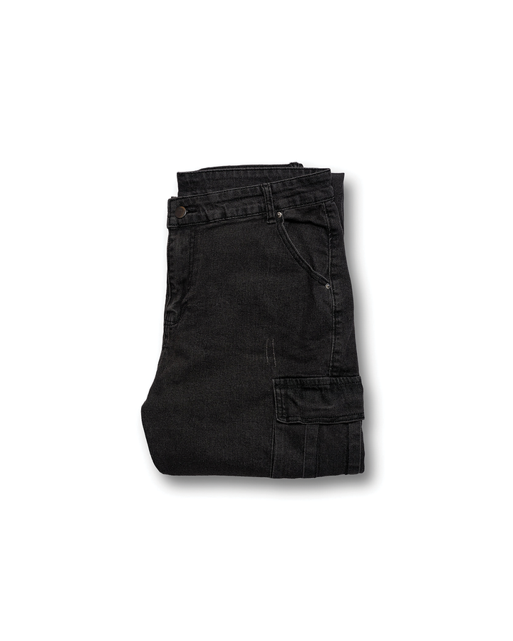 Camden | Sleek Black Slim-Fit Cargo Pants With Multiple Pockets