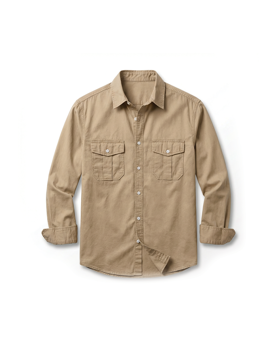 Bennett | Stylish Long Sleeve Button Up Shirt With Dual Chest Pockets