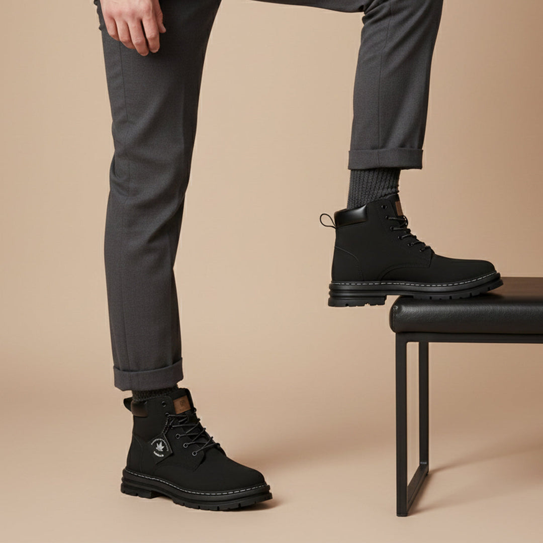 Margot | Stylish Wheat Lace-Up Work Boots Men