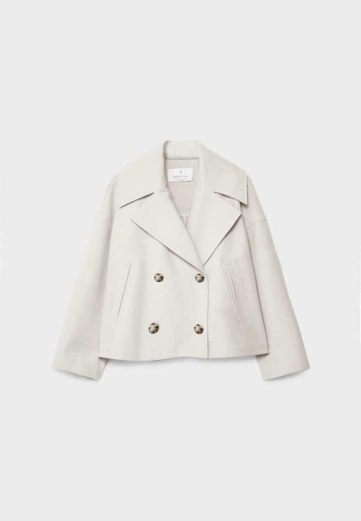 Lennox | Chic Double-Breasted Cropped Jacket With Pointed Lapels