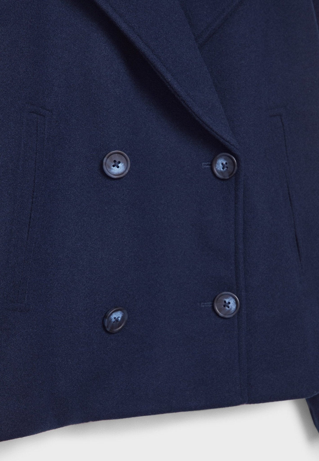 Raven | Chic Double Breasted Cropped Jacket With Lapels