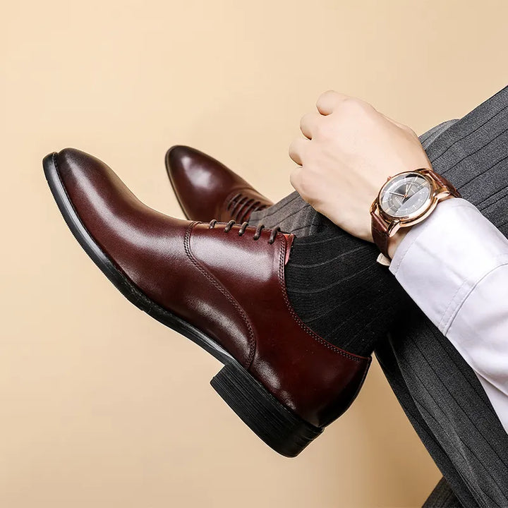 Ezra | Elegant Orthopedic Leather Oxford Dress Shoes