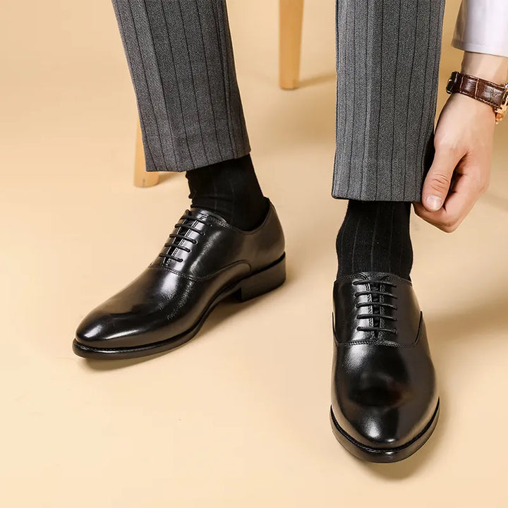 Ezra | Elegant Orthopedic Leather Oxford Dress Shoes