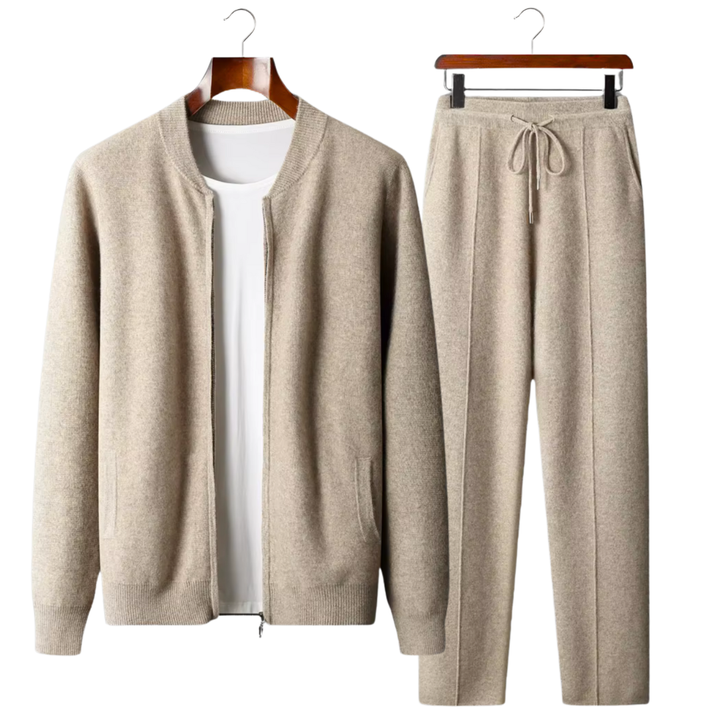 Caspian | Luxury Merino Wool Two Piece Tracksuit Set Men