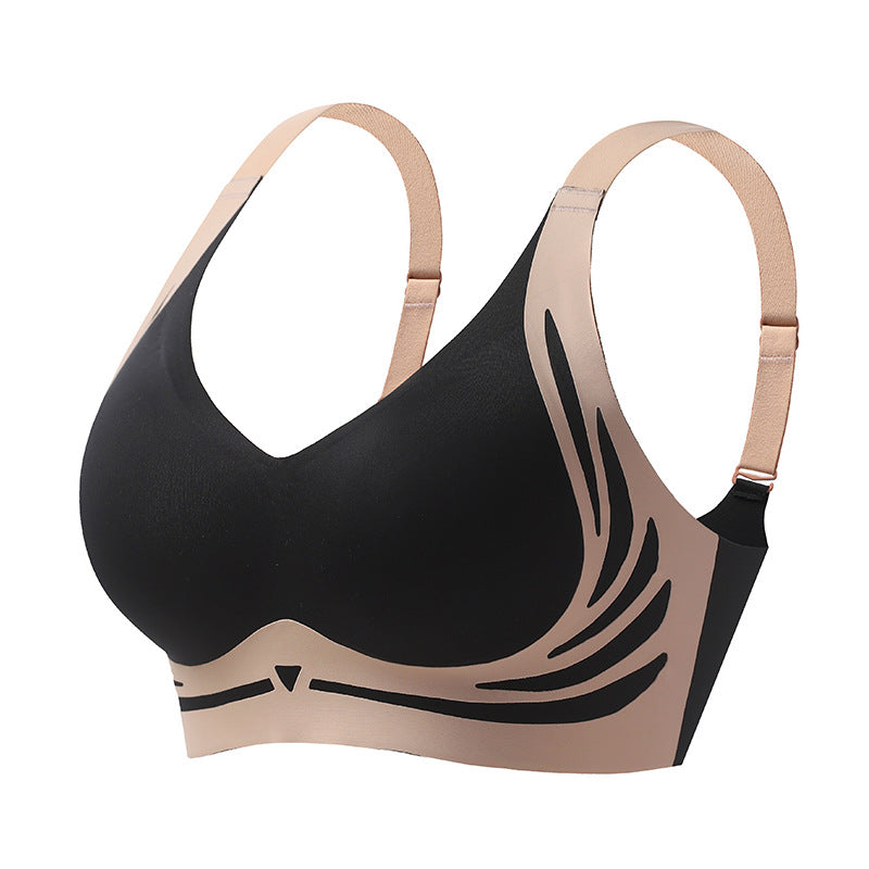 Madison | Stylish Wire-Free V-Neck Support Bra With Wide Band
