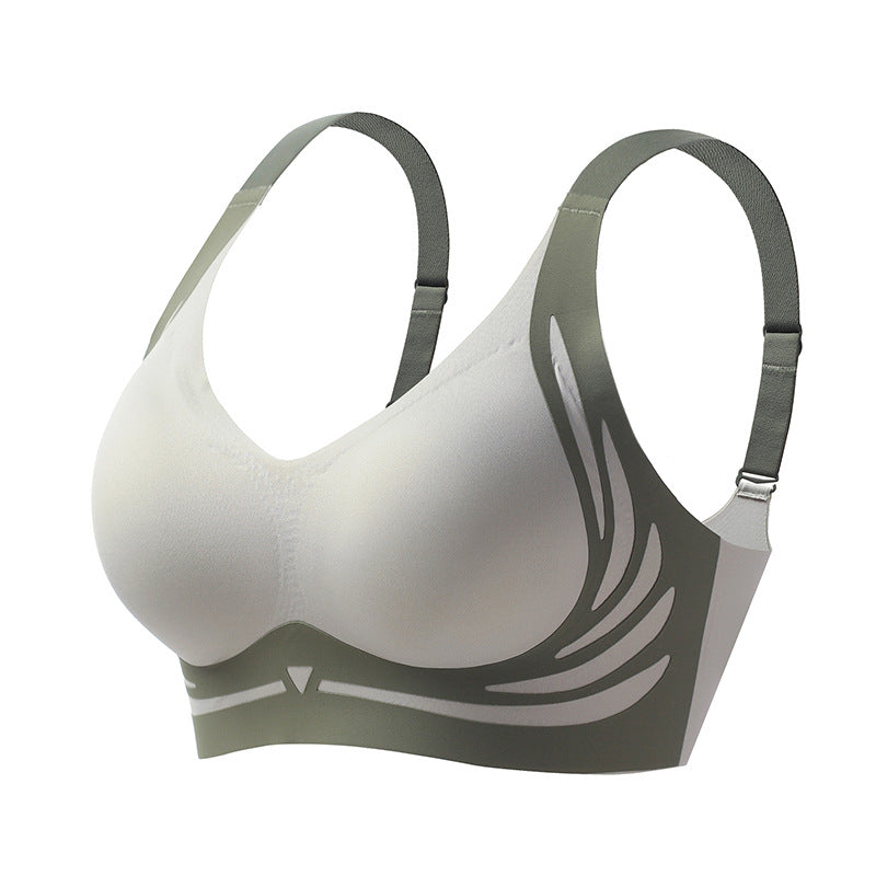 Madison | Stylish Wire-Free V-Neck Support Bra With Wide Band