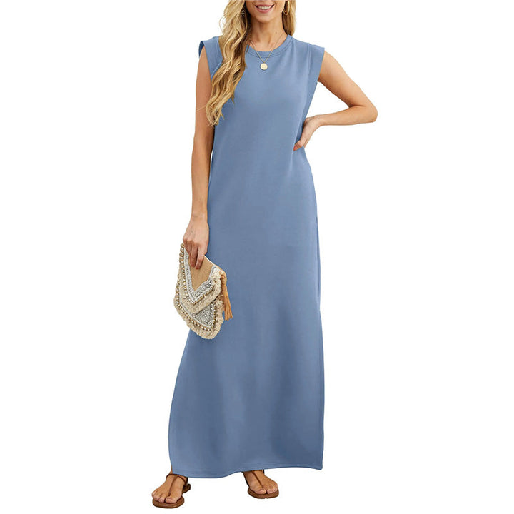 Ophelia | Elegant Sleeveless Round Neck Maxi Dress