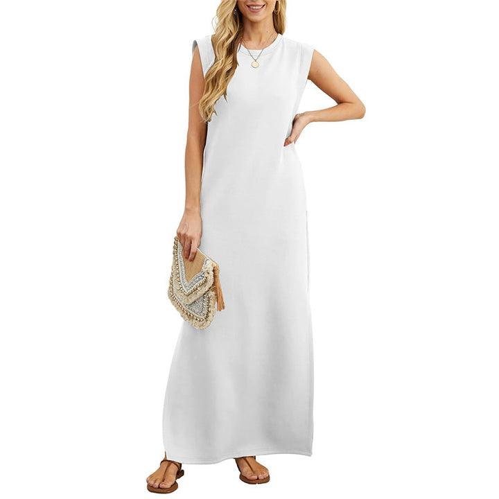 Ophelia | Elegant Sleeveless Round Neck Maxi Dress