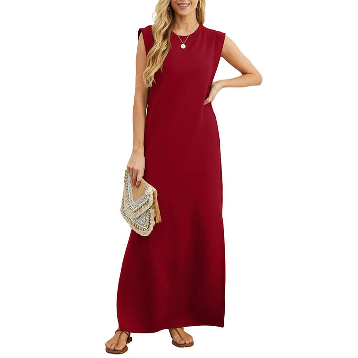 Ophelia | Elegant Sleeveless Round Neck Maxi Dress