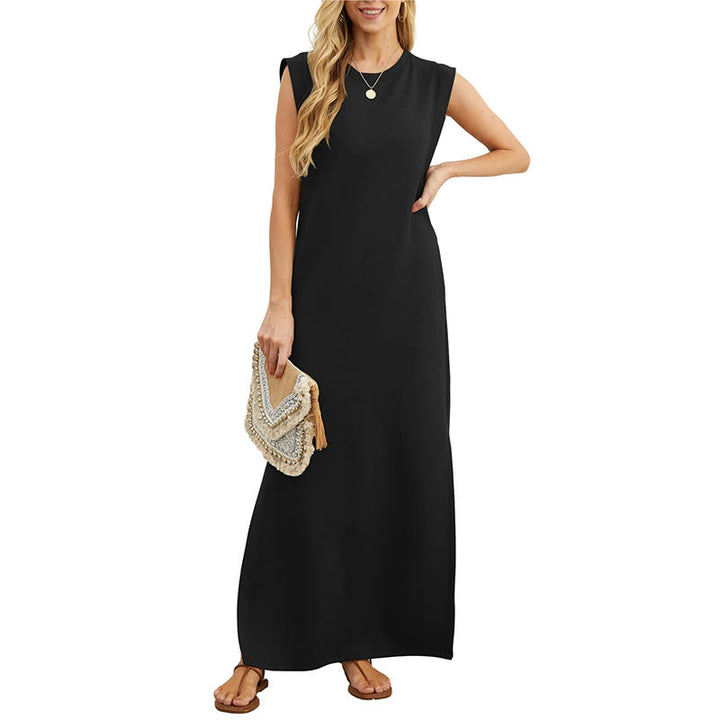 Ophelia | Elegant Sleeveless Round Neck Maxi Dress