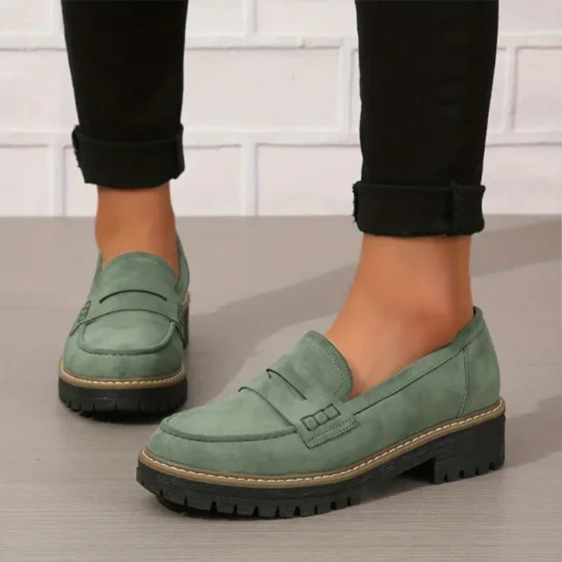 Evelyn | Chic Platform Chunky Loafers With Slip-On Design