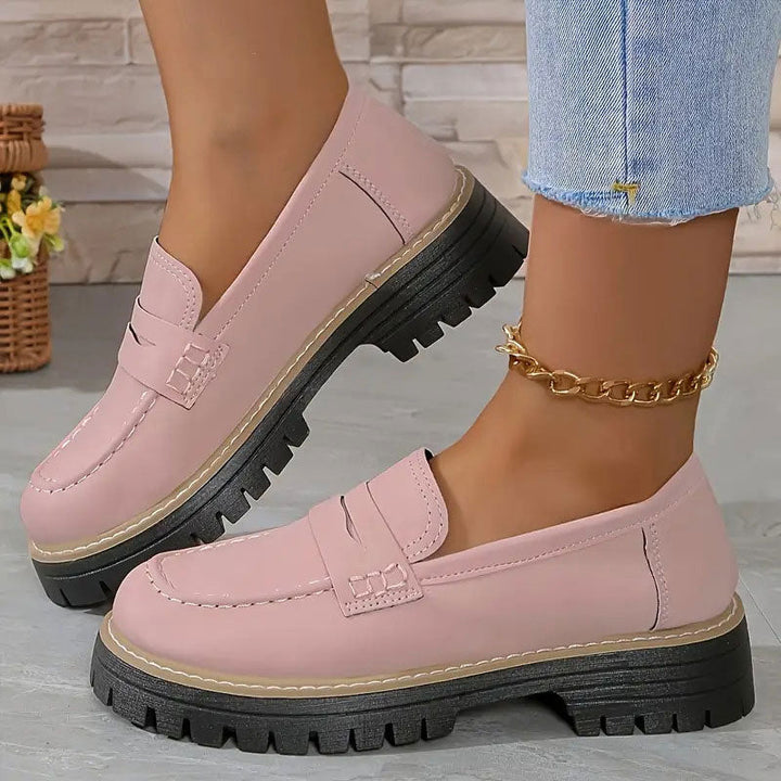 Isabella | Chic Platform Chunky Loafers With Bold Lug Sole