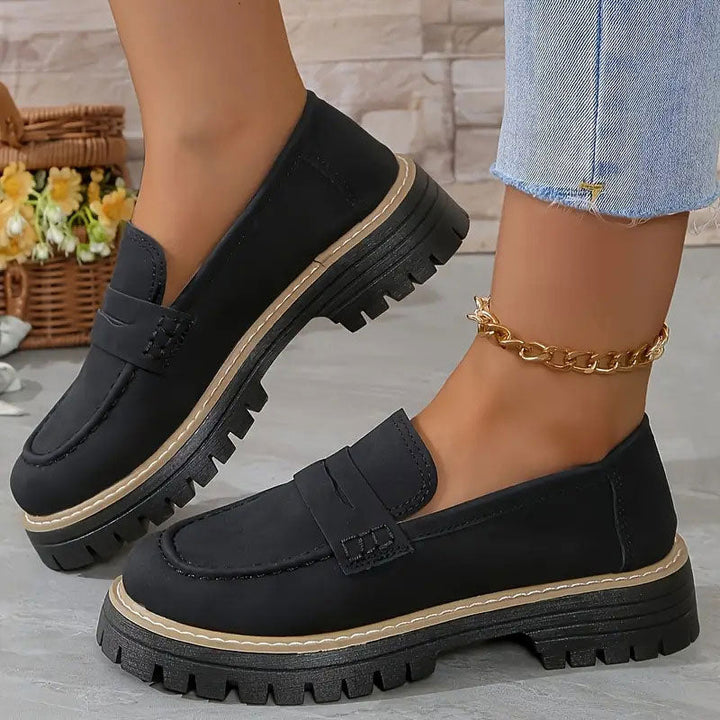 Evelyn | Chic Platform Chunky Loafers With Slip-On Design