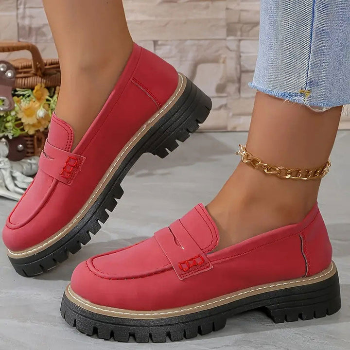 Evelyn | Chic Platform Chunky Loafers With Slip-On Design