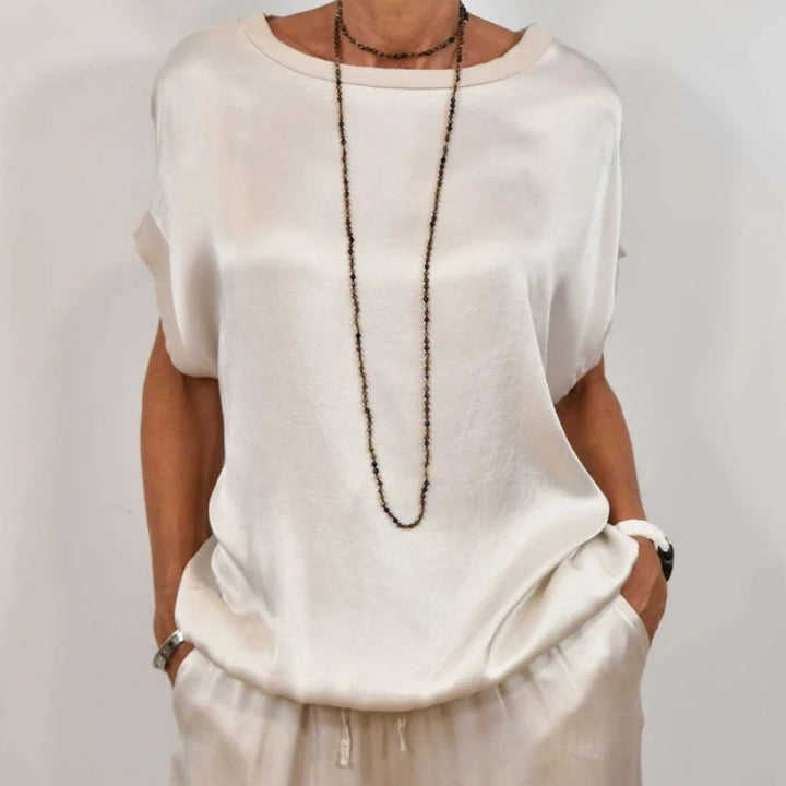Marla | Stylish Sleeveless Two-Piece Set With Wide Leg Pants