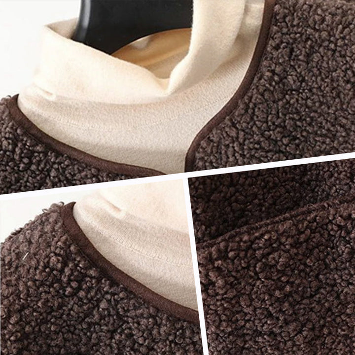 Wren | Cozy Button Down Sherpa Fleece Vest Sleeveless