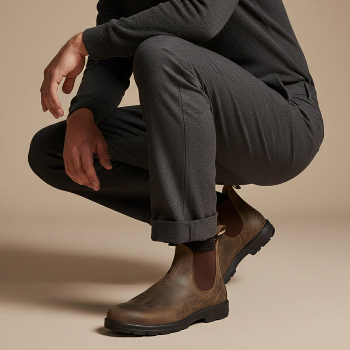 Margot | Sleek Suede Chelsea Boots Men Premium Leather Slip-On