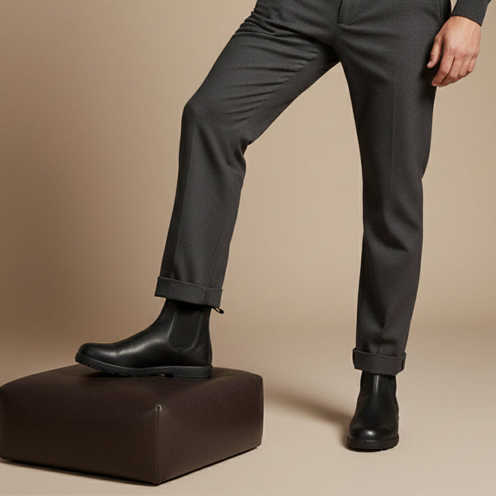 Margot | Sleek Suede Chelsea Boots Men Premium Leather Slip-On