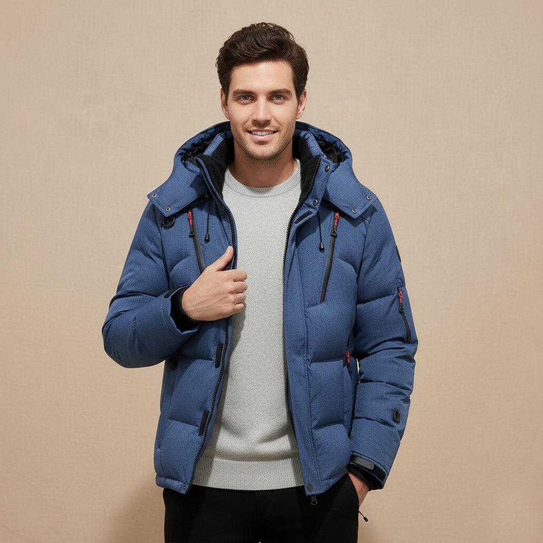 Serena | Stylish Quilted Down Puffer Jacket With Hood