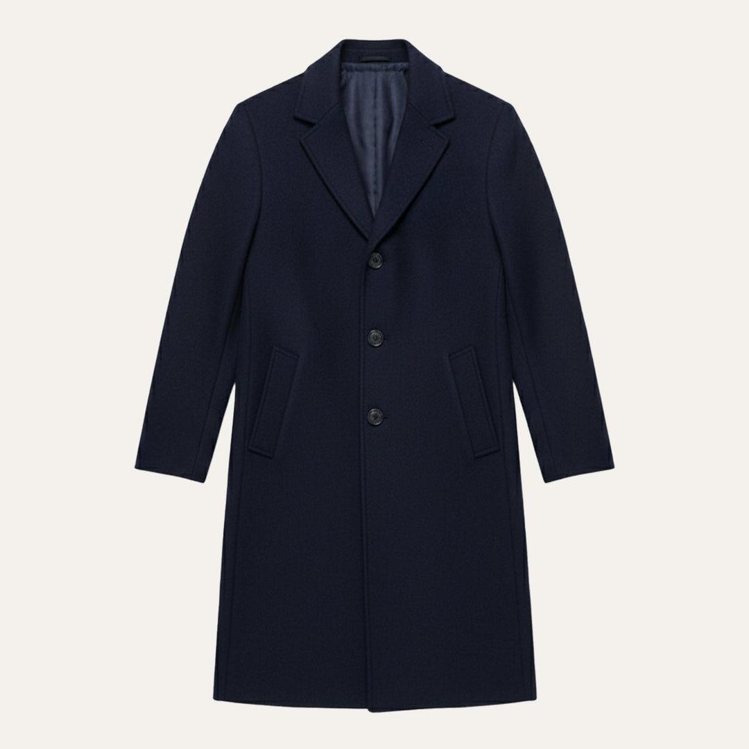 Serena | Elegant Classic Wool Winter Overcoat With Tailored Lapels