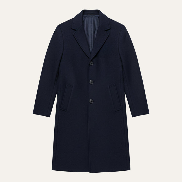 Serena | Elegant Classic Wool Winter Overcoat With Tailored Lapels