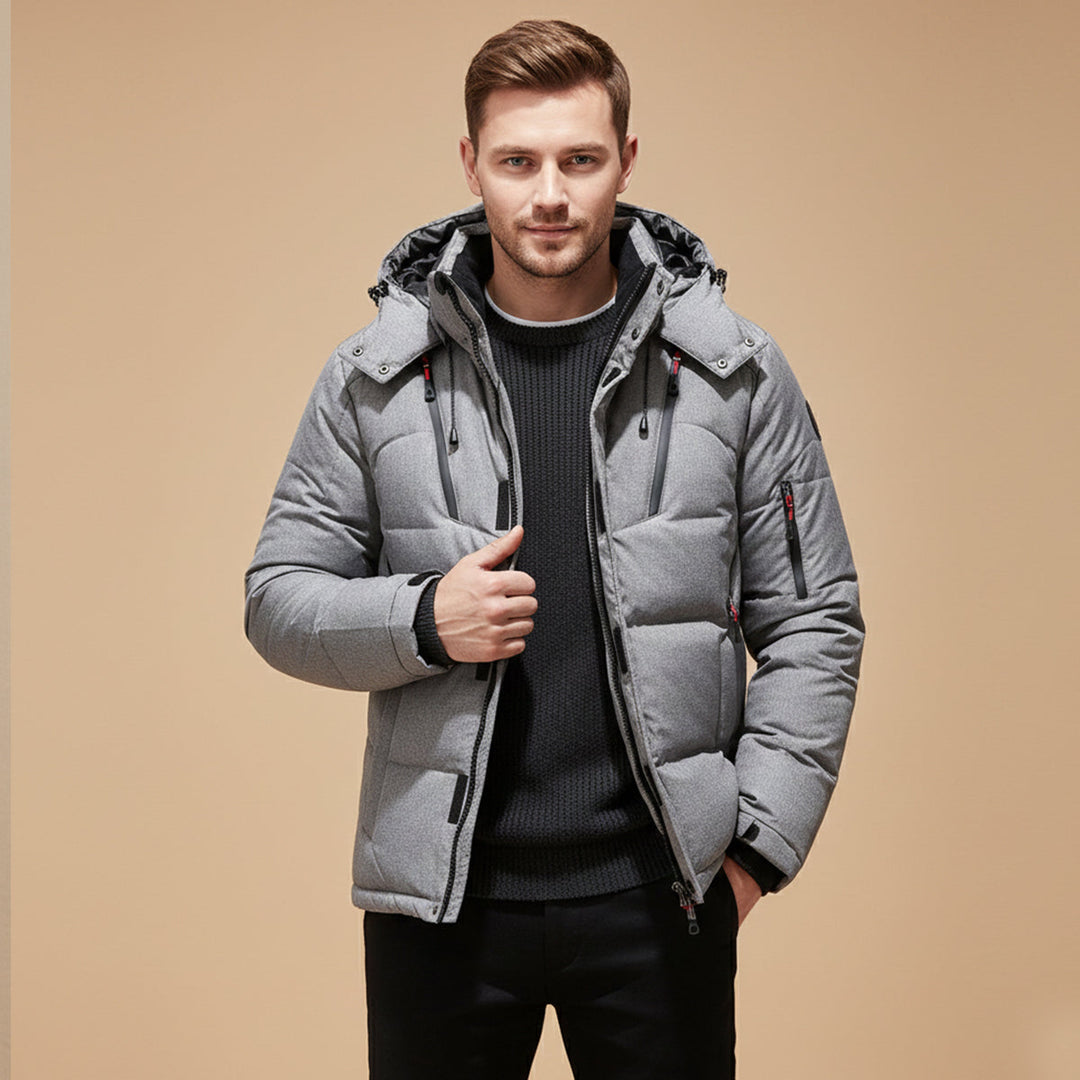 Serena | Stylish Quilted Down Puffer Jacket With Hood