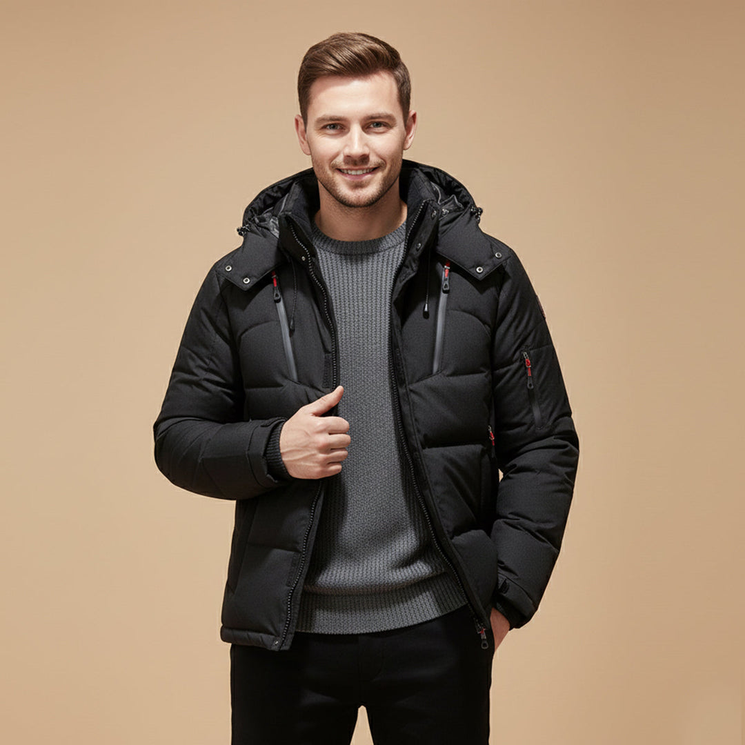 Serena | Stylish Quilted Down Puffer Jacket With Hood