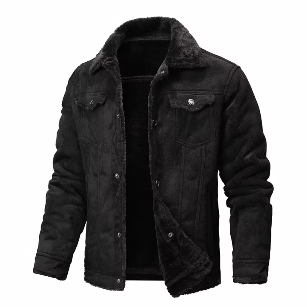 Margot | Stylish Faux Leather Fur-Lined Winter Jacket