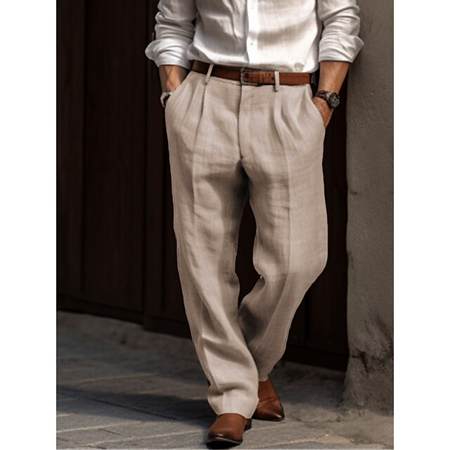 Evelyn | Elegant Men's Wide Leg Pleated Trousers