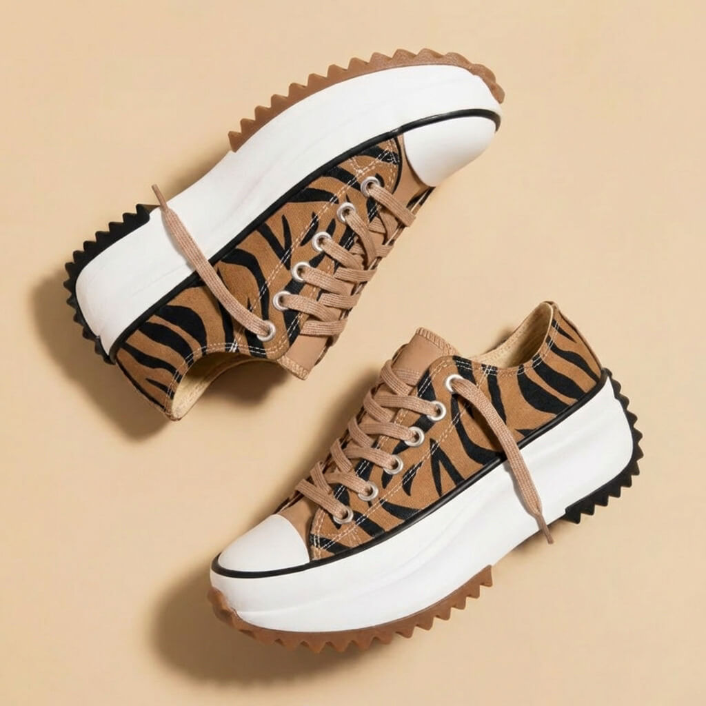 Ariana | Stylish Platform Canvas Sneakers With Chunky Sole