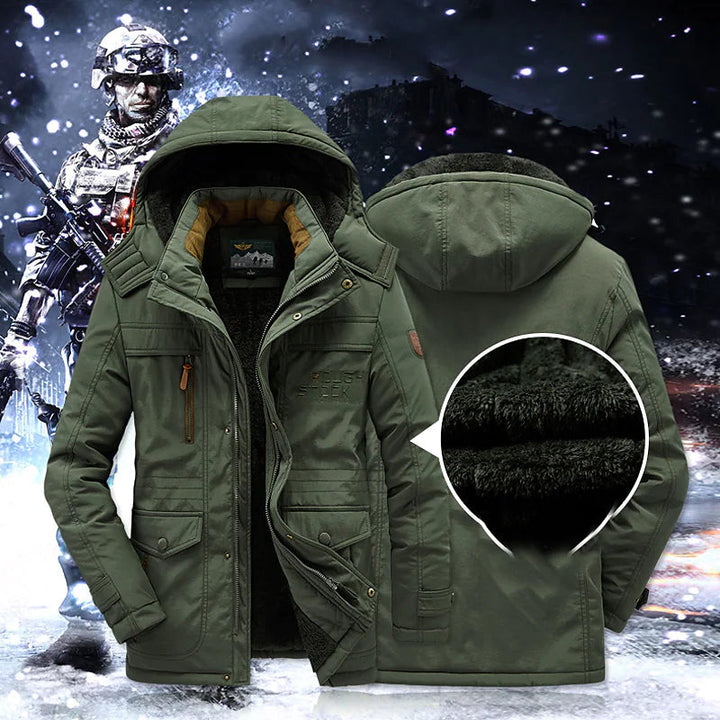 Thea | Stylish Military Hooded Parka With Fleece Lining