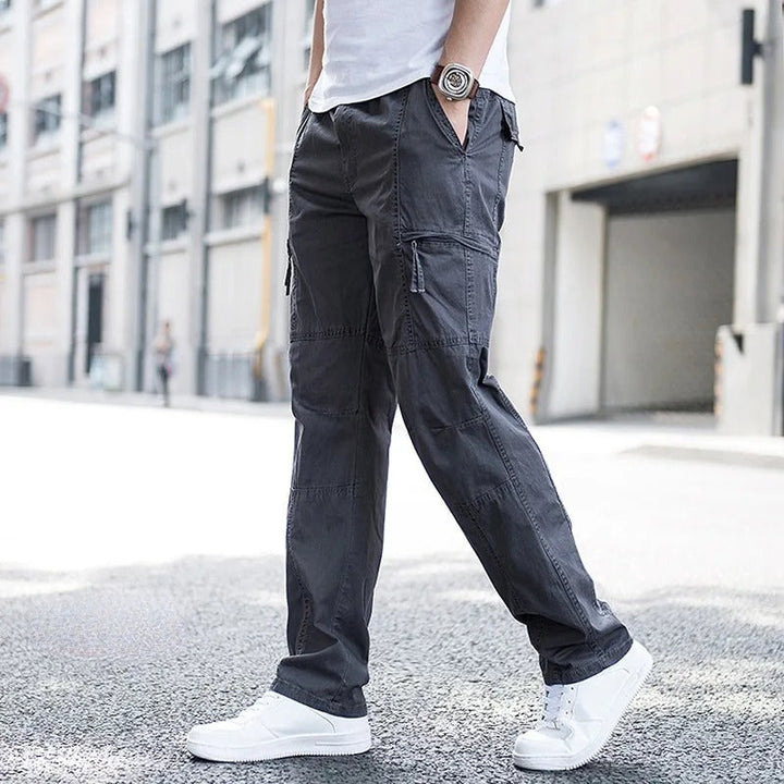 Freya | Stylish Organic Cotton Cargo Pants With Elastic Waist
